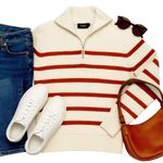 Monoprix Femme Striped Half Photo 0