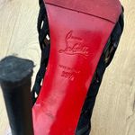 Christian Louboutin Stiletto Pumps Velvet Karina Size 39.5 Black Photo 10