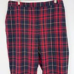 NWT Neiman Marcus Red Tape Plaid Pants Elastic Waistband Red Size XL NEW Photo 0