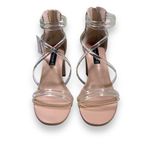 Steve Madden NWT Nude Delano Clear Strap Block Heels Photo 1