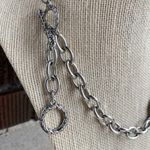 Vintage Joan Rivers Chunky Goldtone Silvertone Link Bold Statement Necklace Photo 4