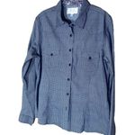 Panhandle Long Sleeve Button Up Western Shirt Black White Large Photo 0