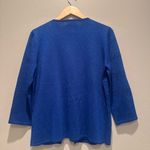 Alfred Dunner Blue Ombre Two for One Embellished Jewel Sweater Top Small NYE Photo 1