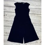 Ralph Lauren  BLUE CAP SLEEVE ONE PIECE PANT JUMPSUIT CULOTTE CROP‎ SZ 2 Photo 3
