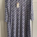 Hatley Womens XL Blue Sun Rays Lucy Shift Dress NEW 3/4 Sleeve Coastal Resort Photo 0