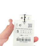 ZARA  Dress Draped‎ Tulle Mini Long Sleeve in Snakeskin Brown Size Small Photo 11