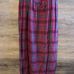 Vintage Cat Sweater Knit Sz L Pink Set Plaid Skirt Retro 70’s New Red Size L Photo 6