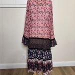 Free People  Pink and Black Floral Kimono Photo 2
