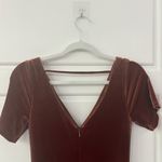 Revelry Giselle Velvet Dress Terracotta Brown Size 2 Photo 10