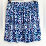 Divided  by H&M Bohemian Aztec Geometric Print Neon Mini Skirt, Size 6 Photo 9