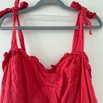 NSR Red Sleeveless Sweetheart Neckline Midi Dress with Tie Straps size XSmall Photo 2