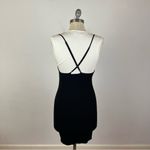 ALC Frank A.L.C. Aviana Layer-Effect Stretch Ribbed Knit Mini Dress Black Photo 6