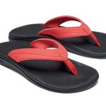 Olukai 🪸 LIKE NEW! 🪸  Women's Sandals - Black and Coral Photo 0