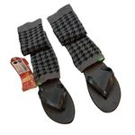 Sanuk  Size 6 Sock Detail Flip Flop Knee High New Photo 0