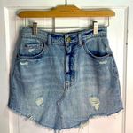 Urban Outfitters BDG Distressed Blue Denim Raw Hem Jean Mini Skirt W-402 Size XS Photo 0