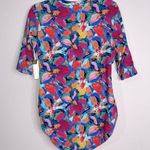 Anne cole Amalfi Floral Half Zip Front Rash Guard One Piece Swimsuit Size 16 NWT Photo 5