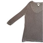 Ruff Hewn Vintage Y2K  Crochet Open Knit Boho Taupe Sweater Size XL Photo 4