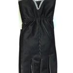 Cindy Claire Black Gloves Faux Fur Lining Lined One Size NWT Photo 3