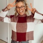 Plaid Checkered Sweater Multiple Photo 2