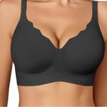 Avidlove  bra seamless xxxl black push up removable padded cups NEW scallop Photo 0