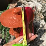 Carlos Santana peep toe sling back red shoes size 7.5 Photo 6