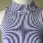 Free People  Washed Lavender Ribbed Mockneck Tank Photo 1