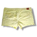 American Eagle  Stretch Yellow Raw Hem Jean Shorts Plus Size 18 Photo 5