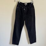 Abercrombie & Fitch  The Dad High Rise Jean Size 8 / 29 Cross Front Black Photo 1