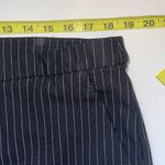 Liverpool Tyler Black & White Pinstripes High Rise Straight Leg Pants Photo 8