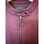 Ann Taylor Long Sleeve Full Zip Jacket Ruffle Hem Cotton Purple Women's Size 6 Photo 5