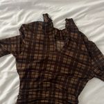 Cupshe NWT  Brown Plaid Mini Dress Photo 2