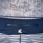 Kyodan  Pleaded White and Navy Blue Tennis Skirt Photo 1
