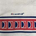 Vintage Carnival Cruise Line The Fun Ship Tote Bag Travel Shoulder Shopping Vaca Tan Photo 6