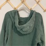 Aerie Dark Green Oversized V-Neck Hoodie size XS Photo 8