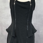 Ceceo Womens Dress‎ Size M Bodycon Mini Cutout Peplum Club Trendy Cocktail Party Black Size M Photo 0