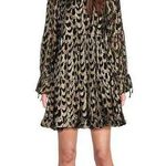 Gibson Latimer  Black and Gold Patterned Dress M Photo 0