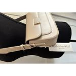 Madison West  Faux Leather Taupe Flap Adjustable Strap Crossbody Purse Handbag Photo 1