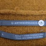 Anthropologie BY  JOY FRINGED V NECK SWEATER MUSTARD YELLOW WOOL ALPACA L Photo 9