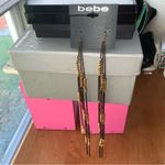Bebe  Long Dangling Bohemian Brown Women's Earrings New with Tags Photo 8