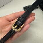 Nordstrom Black Pebbled Leather Crossbody Handbag Purse Bag Fringe Tassel Photo 6