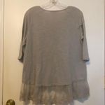 Umgee maternity, top gray with lace and embroidery bottom, small small Photo 1
