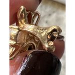 14K Yellow Gold Multicolor Jade Clip On Earrings Approx. 7g Vintage Photo 7