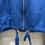 Danielle Guizio  Royal Blue Zip-Up Hoodie cropped xs Photo 3