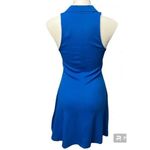 ZARA ✨ Lapel Collar Ribbed Royal Blue Sz Large Dress✨ Photo 8