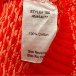 CAbi  Orange Knit Zip Up Cardigan Sweater Women’s Sz M 3/4 Sleeve Cozy Warm Sweet Photo 8