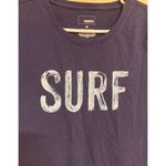 Sonoma Womens Navy "Surf" Graphic T-Shirt M Cotton/Polyester Photo 1