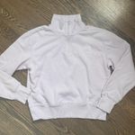 The North Face lavender light purple quarter zip sweatshirt pullover sweater Photo 1