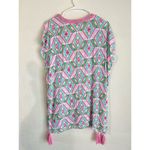 Macbeth Collection  Diamond Print Pink Green Girly Swim Beach Coverup Size Medium Photo 6