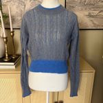 Veronica Beard Mohair & Alpaca Riola Cable-Knit Sweater Size Medium Photo 3