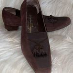 Salvatore Ferragamo  Shoes Women’s Size 8.5 B Suede Tassel Loafer Heels Pumps Photo 0